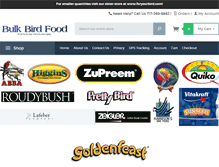 Tablet Screenshot of bulkbirdfood.com